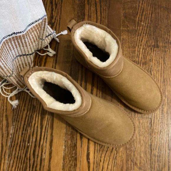 Ultra Mini Style Faux Suede Winter Boots sz 39 - Picture 5 of 8